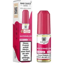 Watermelon NicSalt Liquid by Bar Juice 5000 10ml / 10mg