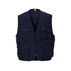 Arbeitsweste 1411 marine, Größe 2XL - blau - 2XL