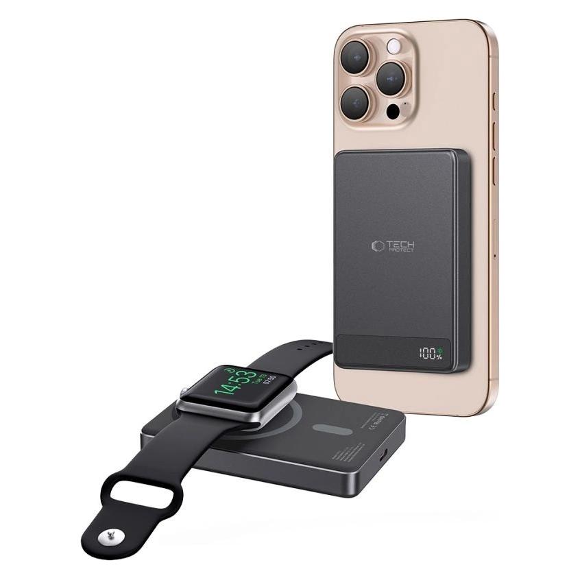 Tech-Protect PB33 LifeMag MagSafe 5000mAH powerbank - black (5000 mAh, 15 W) (26498-0)