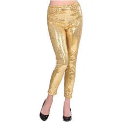 Widmann Leggings Pailletten gold (L)