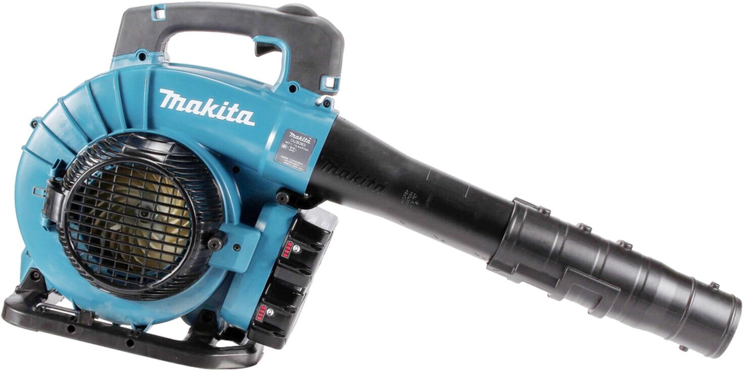 Makita DUB363PT2V Akku Gebläse / Sauger  2x18V / 5,0 Ah, 2 Akkus + Ladegerät im MAKPAC  für Kühlung, Belüftung oder Reinigung  mit sechs Geschwindigkeitsstufen und LED-Licht)