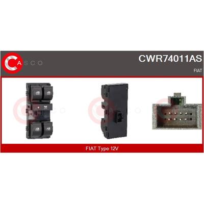 CASCO Schalter, Fensterheber cwr74011as fahrerseitig für Fiat