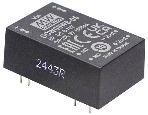 MEAN WELL SCW08W8-12 DC/DC-Wandler 24V 12V 0.667A 8W Inhalt 1St.