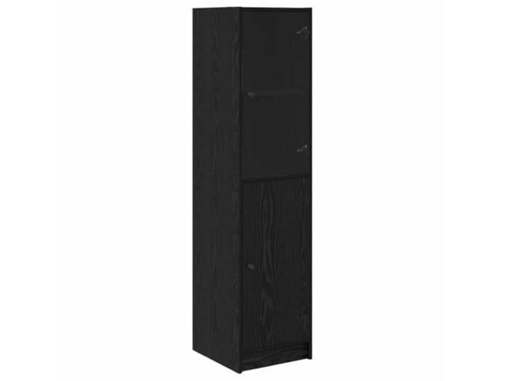 Highboard Schwarz Eichen-Optik 35 x 37 x 142 cm Holzwerkstoff Schwarze Eichen-Optik, Holzwerkstoff, 35 x 37 x 142 cm, Regalböden, Esszimmer, Küche, einfache Pflege