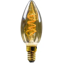 HWH LED Leuchtmittel Kerzenform, E14, 2.5W, 1800K 125lm, Glas Gold VSS BLU-48941