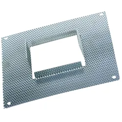 Rutec Einputzrahmen für RU-57200-57216, 12 x 12 x 2.6cm, Stahl-Lochblech RU-57154