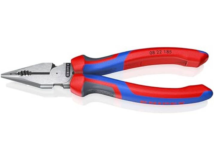 KNIPEX Spitse kombitang met comfortgrepen 185 mm, 08 22 185