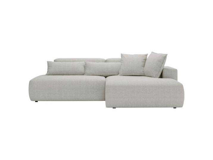 Livetastic Ecksofa Arte, Hellgrau, Kunststoff, 4-Sitzer, Füllung: Schaumstoff, L-Form, 284x160 cm, Stoffauswahl, Armteil rechts, Wohnzimmer, Sofas & Couches, Wohnlandschaften, Ecksofas