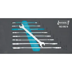 HAZET Doppel-Maulschlüssel Satz Einlage 8-teilig - 163-95/8