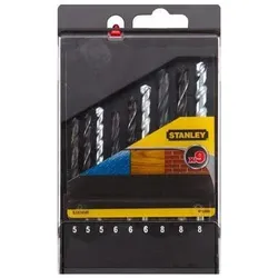 Stanley, Bohrereinsatz, Bohrer für Beton, Holz, Metall 9-tlg. (STA56005)