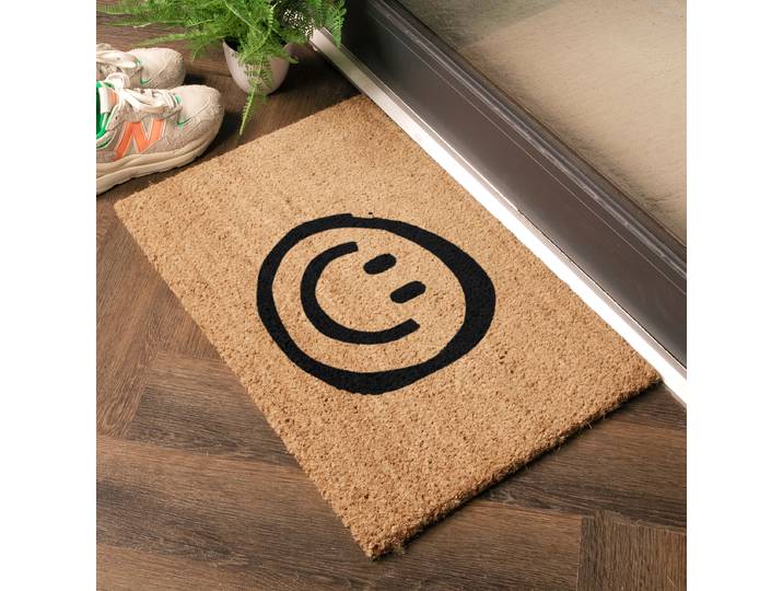 Fußmatte IMG-SMILEY 40 x 1 x 60cm Braun