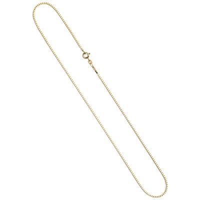 Goldkette JOBO "Venezianerkette 1,5 mm" Gr. 42, gelbgold 333, Halsketten, Damen, 42cm, Gelbgold 333, Goldkette, 8 Karat 333 Gold diamantiert