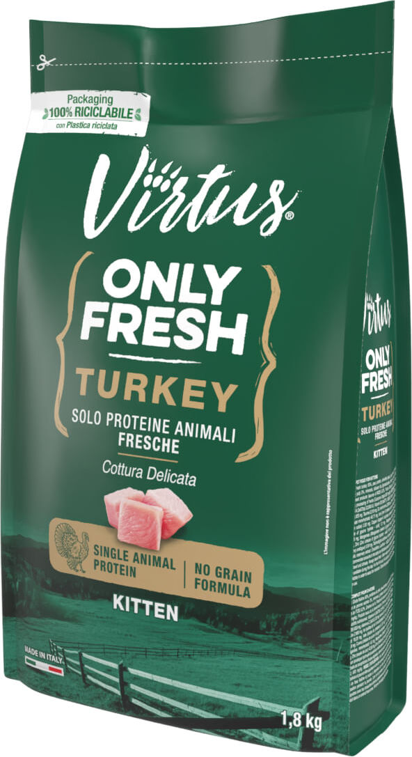 Virtus Cat Only Fresh Kitten al Tacchino 1.8KG