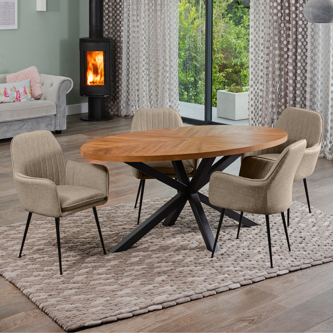 Natur Pur Soderquist 4 - Person Dining Set Brown 4