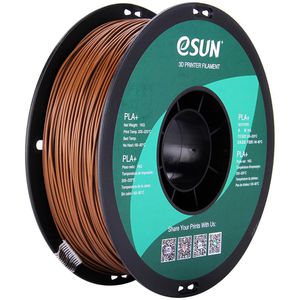 eSUN Filament PLA+, braun, 1,75mm, biobasiert, geruchsarm, 1kg Spule