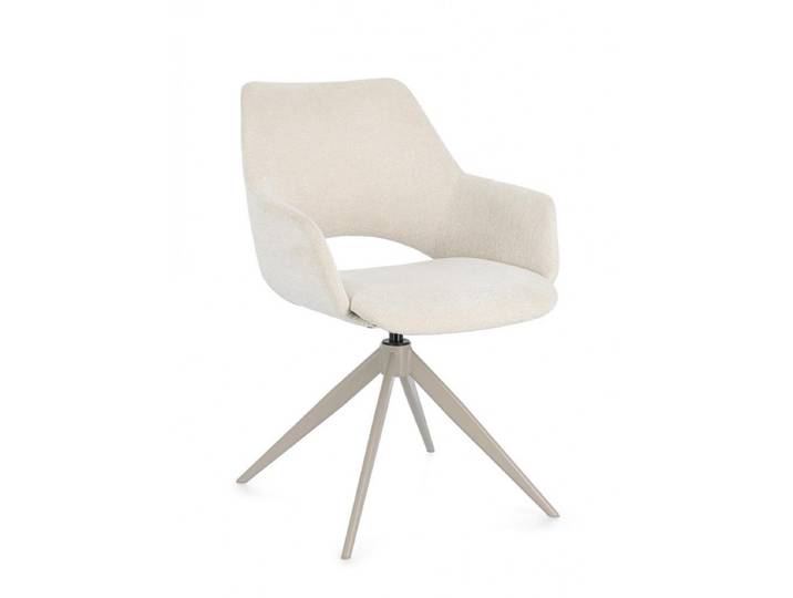 FAUTEUIL EN TISSU PIVOTANT 360° VIVIAN