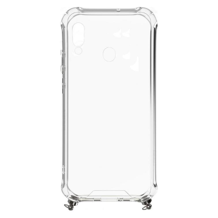 Evelatus Galaxy A20e Silicone TPU Transparent with Necklace Strap (Samsung Galaxy A20e) (32046)