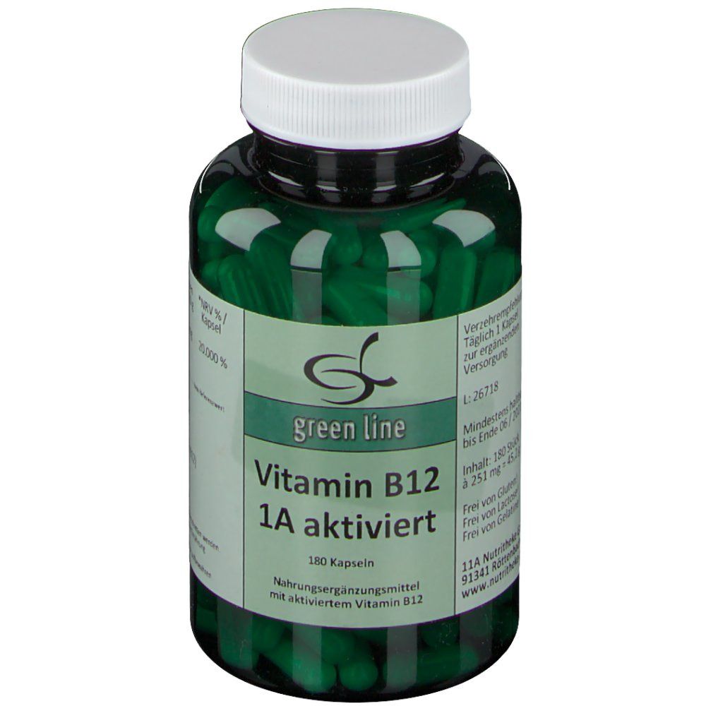 Vitamin B12 1A aktiviert Kapseln 180 St