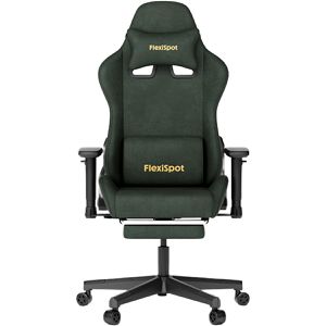 FlexiSpot Gaming-Stuhl R1, mit Fußstütze, grün, Kunstleder, belastbar bis 136 kg