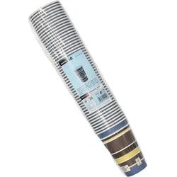 STARPAK Einweg-Kaffeebecher 8 cm 0,3 l weiß, rot, gelb, grau