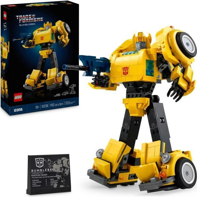 LEGO Icons 10338 Transformers Bumblebee robotfiguur voor volwassenen met 950 onderdelen