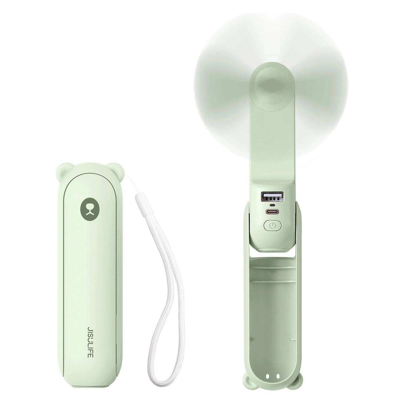 Jisulife Handheld Fan Life8 Plus Portable USB Fan with Power Bank Function 4500mAh and Flashlight - (6975061536734)
