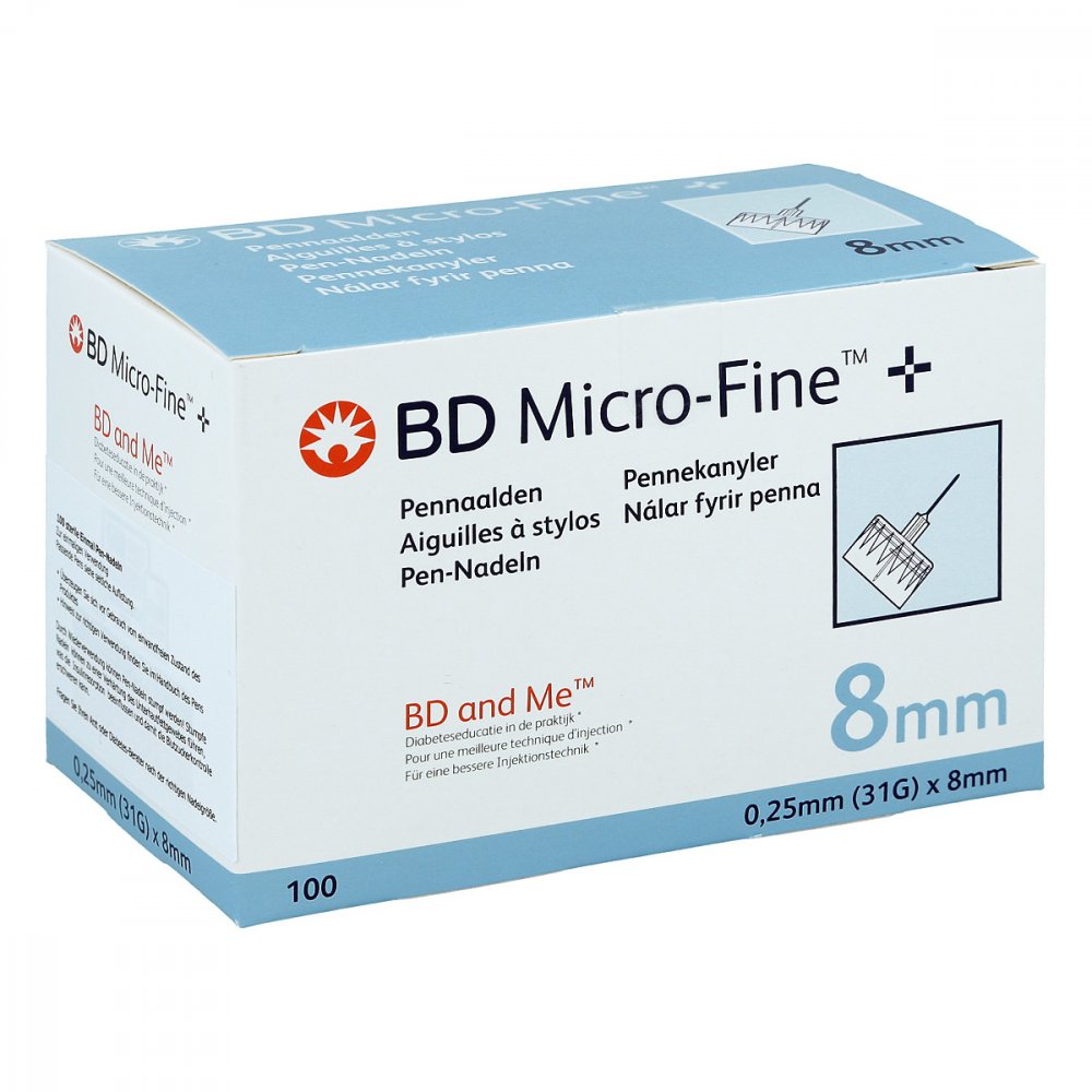 1001 Artikel Medical GmbH Bd Micro-fine+ 8 mm Nadeln 0,25x8 mm 06941904