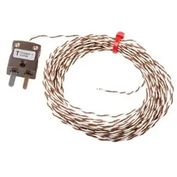 RS PRO Type T IEC 1/0.2mm Thermocouple+Plug 5m, Automatisierung