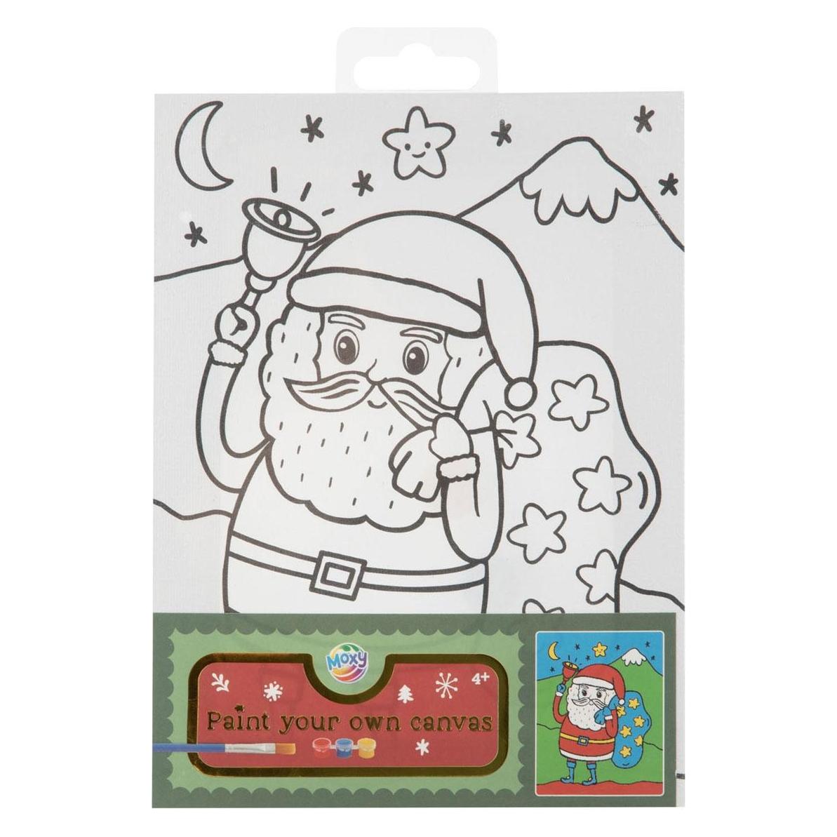 Grafix Weihnachtliches Leinwandbild - inklusive Farbe und Pinsel (70435326)