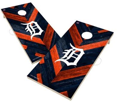 Skip's Garage Detroit Tigers MLB Cornhole Board Set