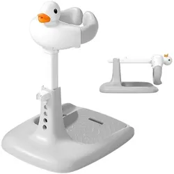 Relaxdays Baby-Duschständer höhenverstellbar Weiß,Grau,Orange