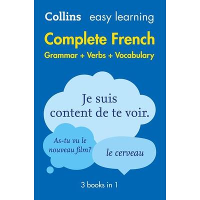 Easy Learning French Complete Grammar, Verbs and Vocabulary (3 books in 1), Taschenbuch von Collins Dictionaries, Collins Reference, 978-0-00-814172-1