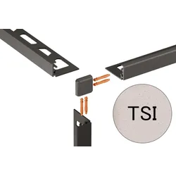 Schlüter Systems JOLLY-TSI Außenecke 90° Aluminium TSI - strukturbeschichtet elfenbein Höhe: 14 mm