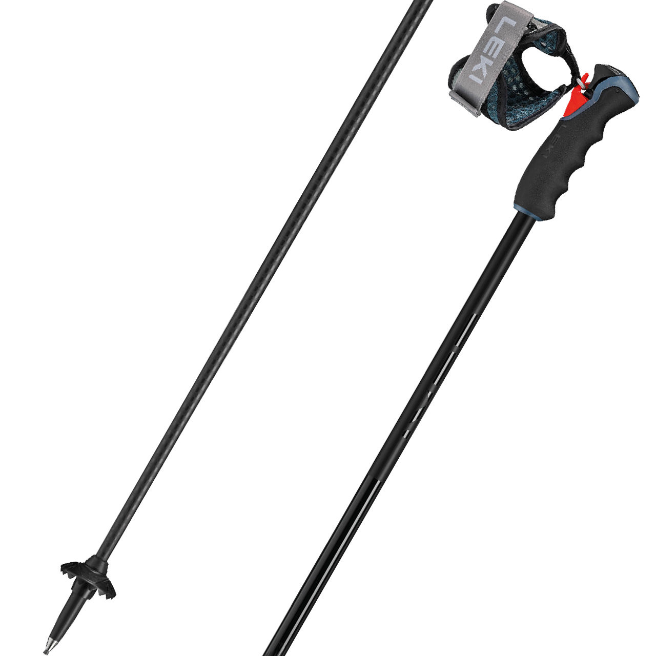 Leki Black Venom GS TR black/carbon structure - 125 cm