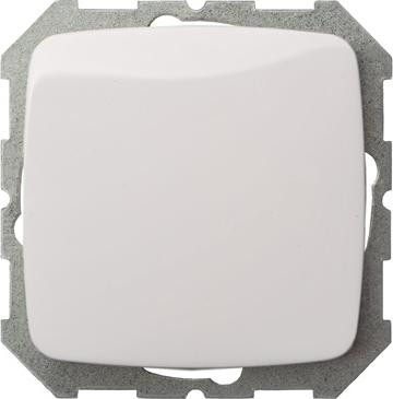 Liregus inbouwschakelaar zonder frame, wit, 1+1