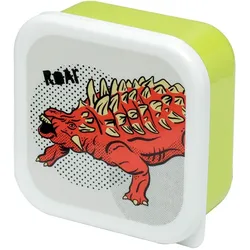 Puckator Dinosauria Lunchboxen Brotdosen 3er Set M/L/XL, Lunchbox, Grün