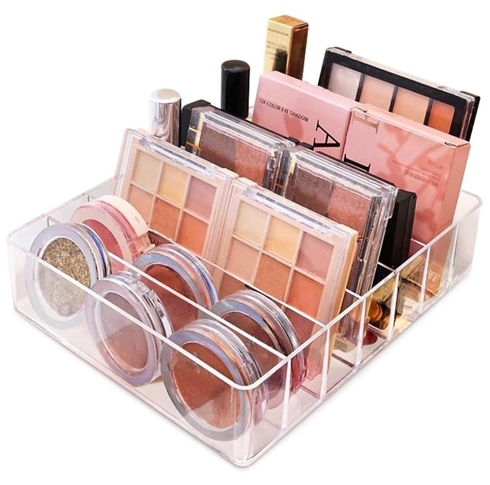 Merkloze 7-vaks make-up organizer van acryl voor een opgeruimde make-uptafel