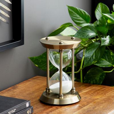 ARCILLA ELEMENTAL Brass Metal Hourglass Sand Timer