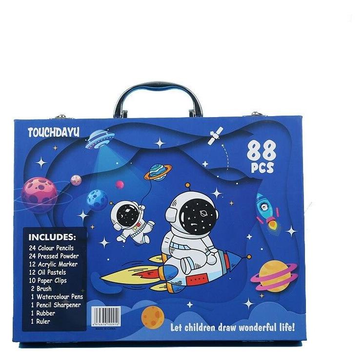 Extralink Kunstmalset, Blauer Astronaut 88 Teile (EX.26972)