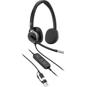 Poly Headset Mission 625 Stereo, USB-A, USB-C, On-Ear