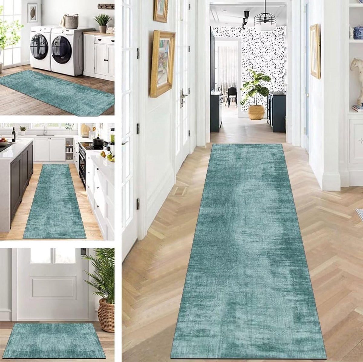 Wasbare Antislip Loper - Vintage Modern Tapijt voor Hal, Gang of Keuken - Polyester - Rechthoekig