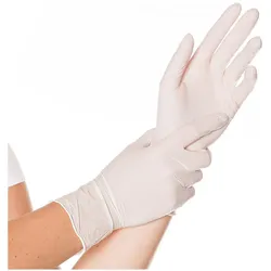 franz mensch, Schutzhandschuhe, Hygostar Nitrilhandschuhe SAFE PREMIUM, weiss, Grösse M, puderfrei (M)