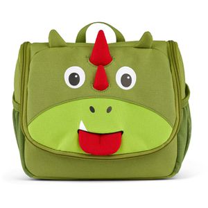Affenzahn Kulturbeutel Drache, für Kinder, 2 Liter, Breite 17cm, Polyester, grün