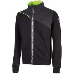 U-Power Sweatshirt-Jacke Uranus - black carbon - 3XL
