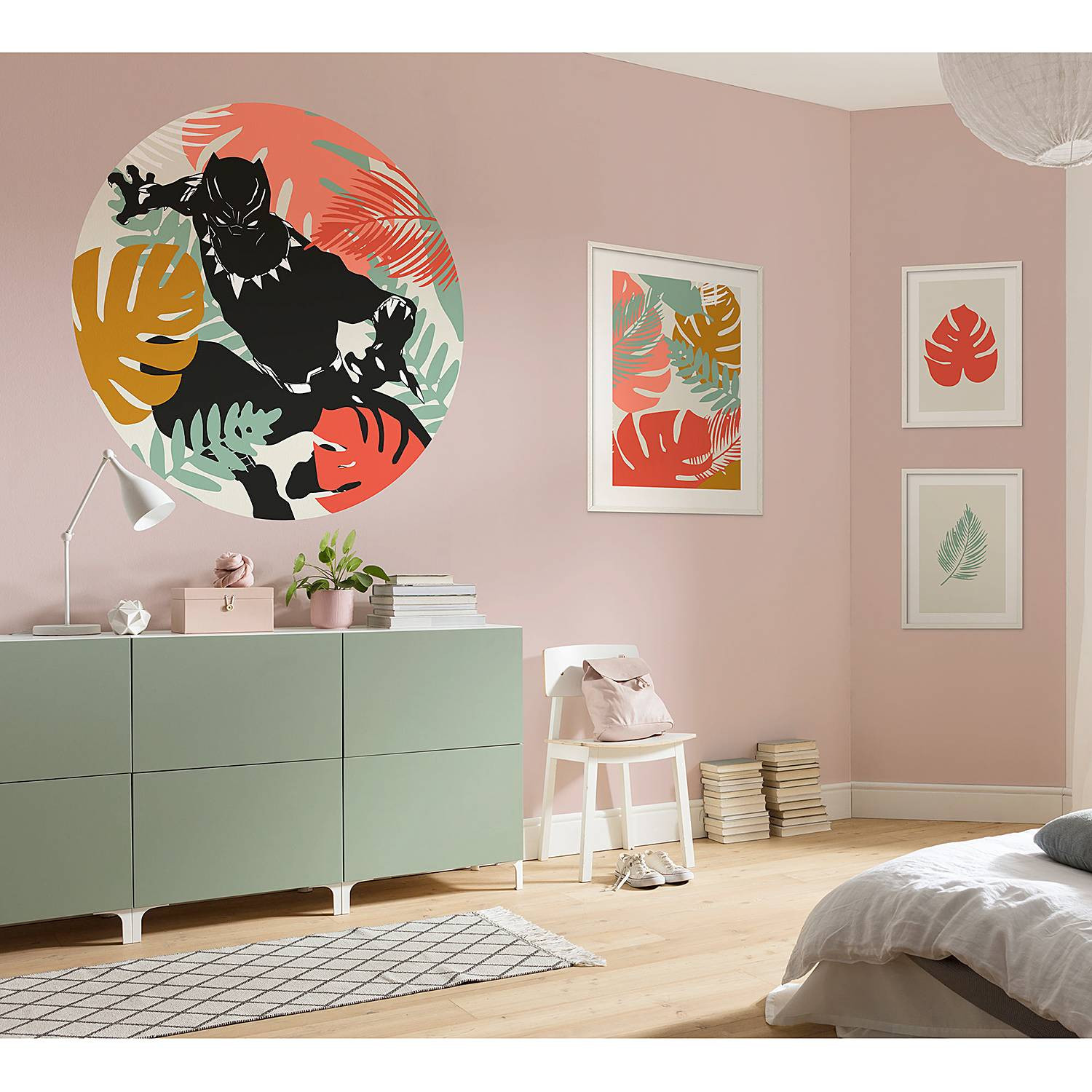 home24 Vlies-fotobehang Winter Tropics 125 x 125 cm