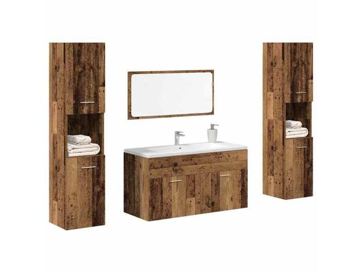 Ensemble de meubles salle de bain 4 pcs bois d'ingénierie 3328595