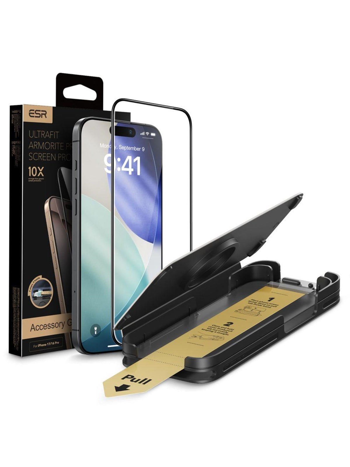 ESR UltraFit Armorite Pro Tempered Glass for iPhone 16 Pro / 17 - Transparent