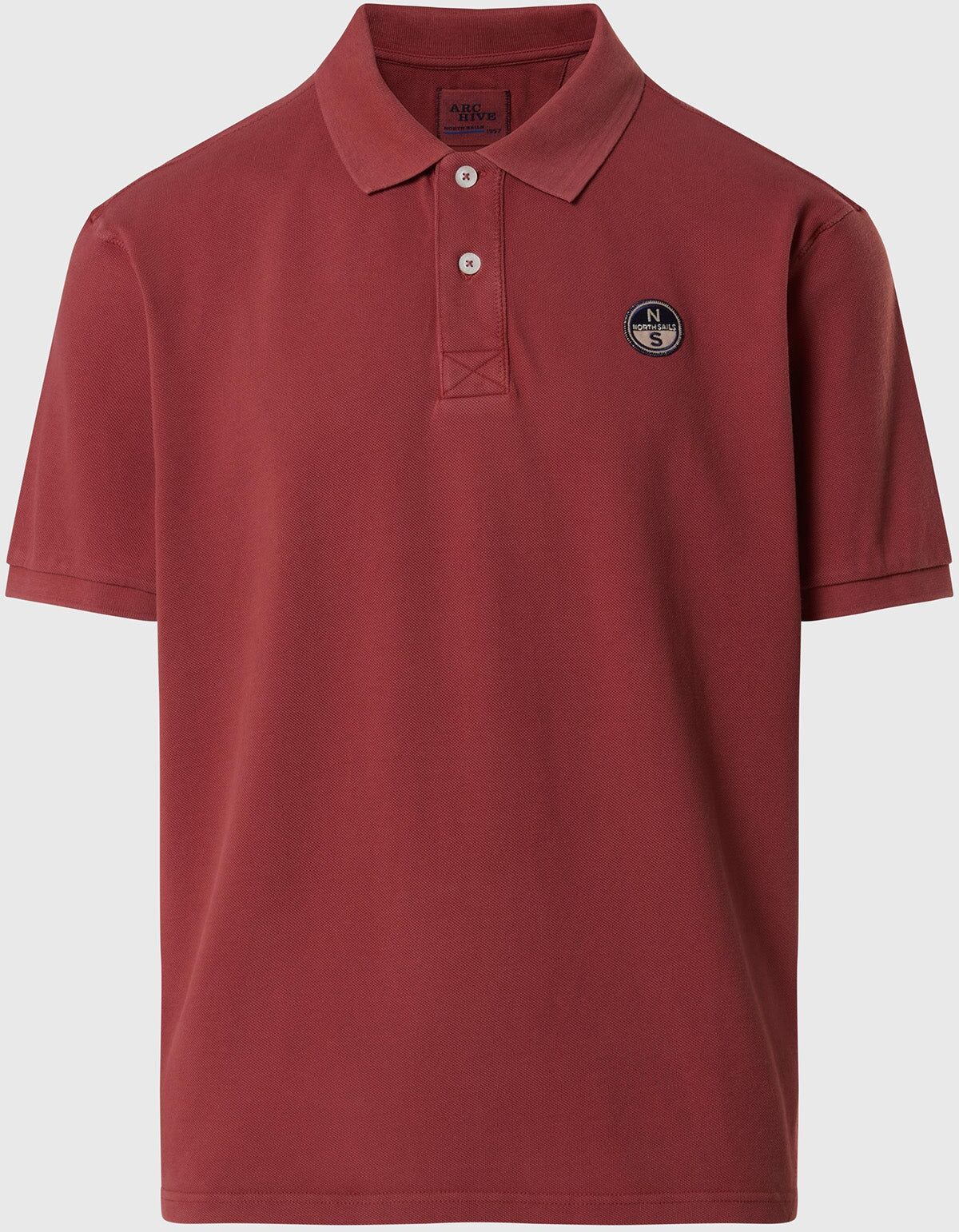 North Sails Einfarbiges Archiv-Poloshirt Marsala 4XL