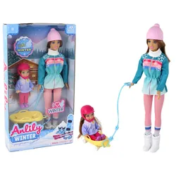 Anlily Dolls Schlitten-Set für Mutter und Tochter
