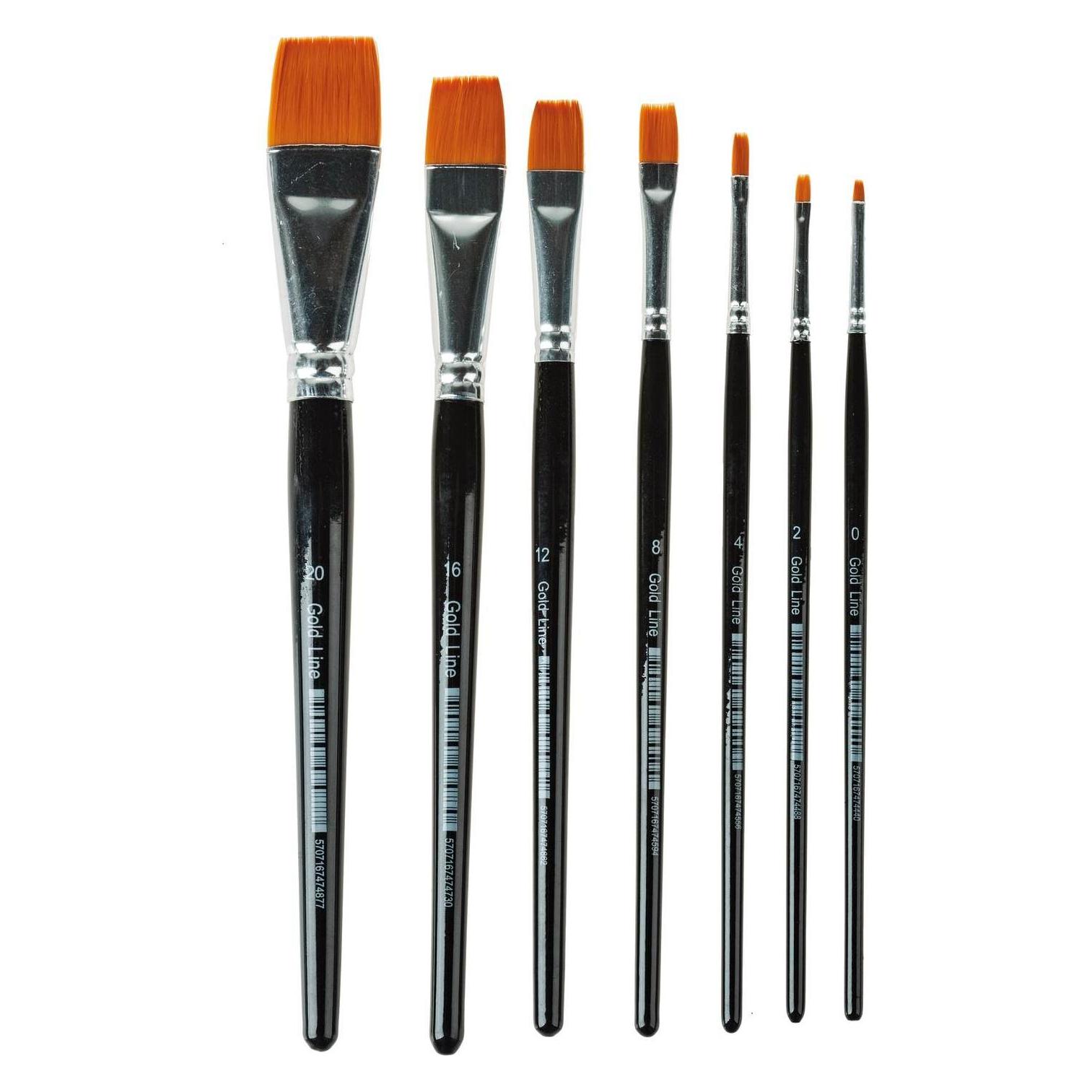 Creativ Company Nylonhaar-Pinsel 7 Grössen (24 mm) (10248)